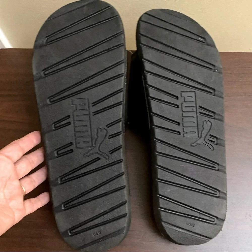 Puma Cool Cat Velcro Slip On Sandals size 12